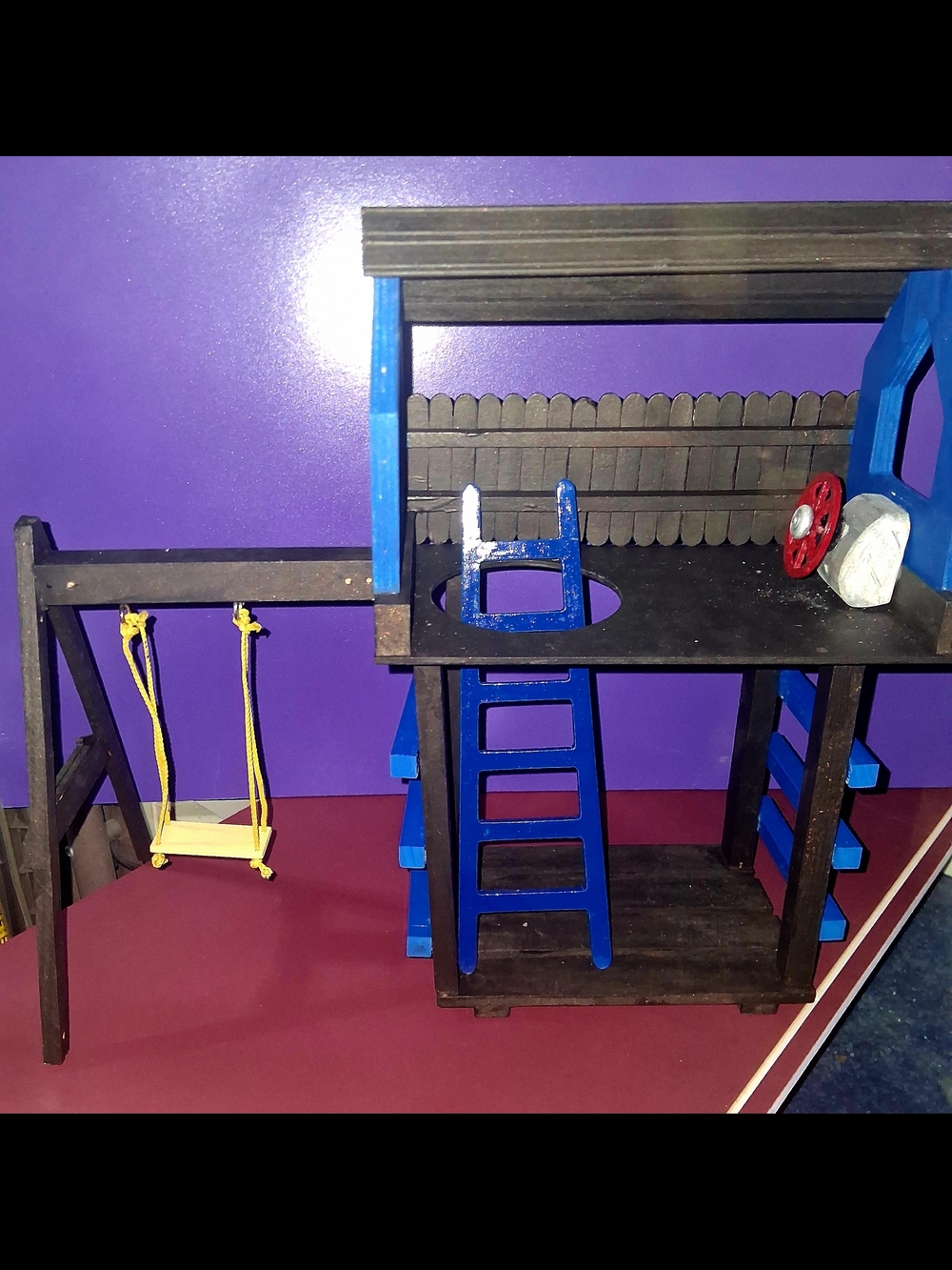 Wooden Dollhouse Playset